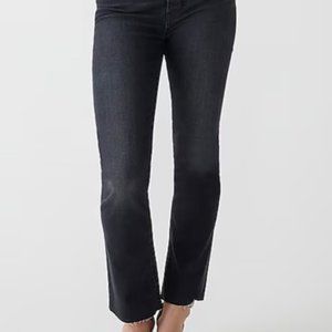 J. Crew Billie Demi Boot Crop Jeans - Black